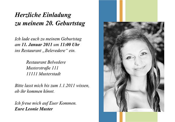 Individuelle Geburtstagseinladungen personalisierte Einladungen zum Geburtstag