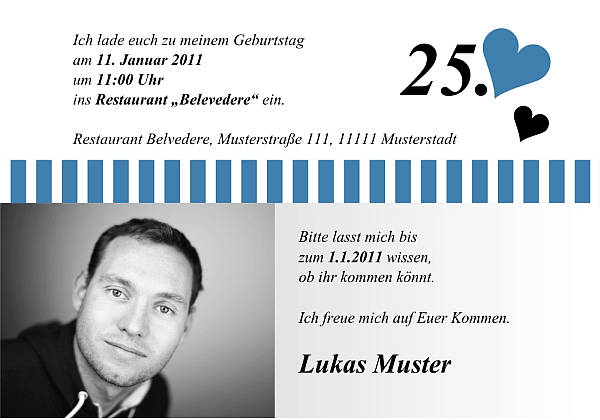 Individuelle Geburtstagseinladungen personalisierte Einladungen zum Geburtstag