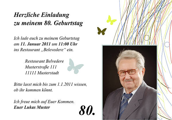 Individuelle Geburtstagseinladungen personalisierte Einladungen zum Geburtstag