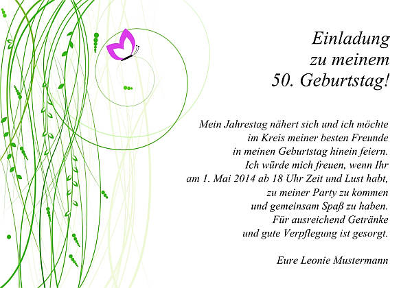 Individuelle Geburtstagseinladungen personalisierte Einladungen zum Geburtstag