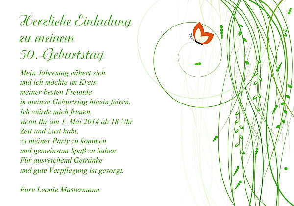 Individuelle Geburtstagseinladungen personalisierte Einladungen zum Geburtstag