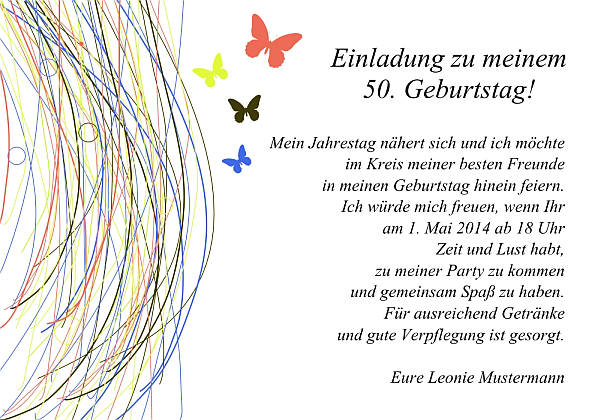 Individuelle Geburtstagseinladungen personalisierte Einladungen zum Geburtstag