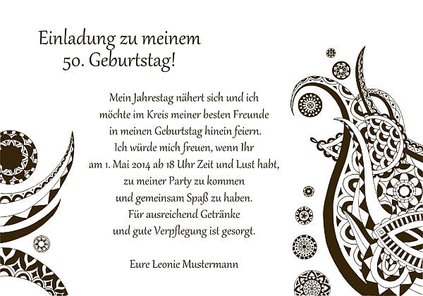 Individuelle Geburtstagseinladungen personalisierte Einladungen zum Geburtstag