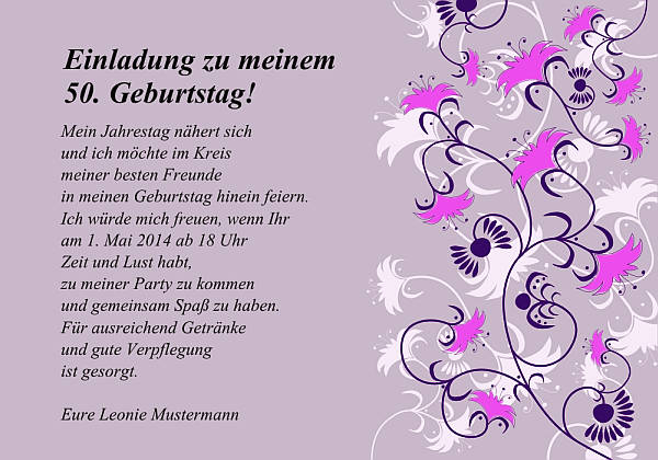 Individuelle Geburtstagseinladungen personalisierte Einladungen zum Geburtstag