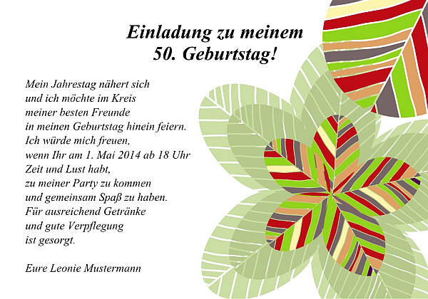 Individuelle Geburtstagseinladungen personalisierte Einladungen zum Geburtstag