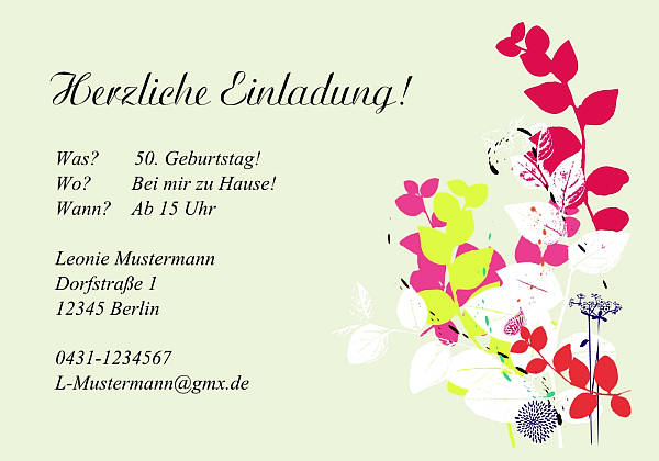 Individuelle Geburtstagseinladungen personalisierte Einladungen zum Geburtstag
