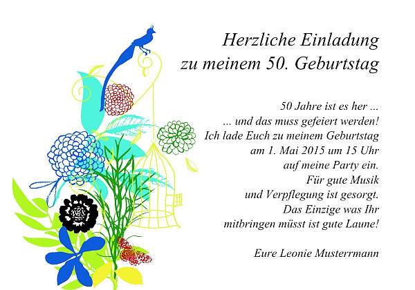 Individuelle Geburtstagseinladungen personalisierte Einladungen zum Geburtstag