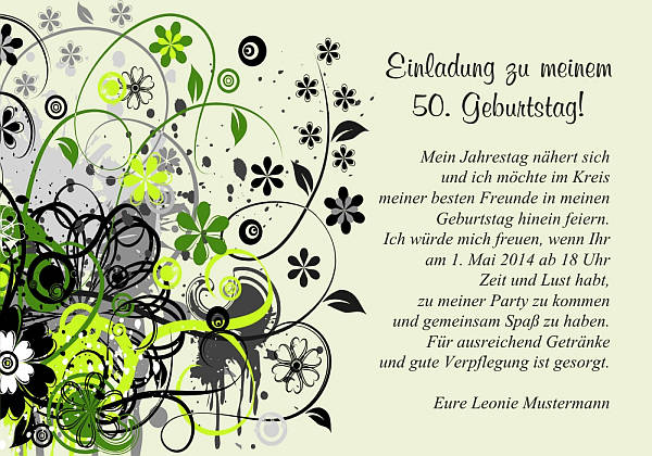 Individuelle Geburtstagseinladungen personalisierte Einladungen zum Geburtstag