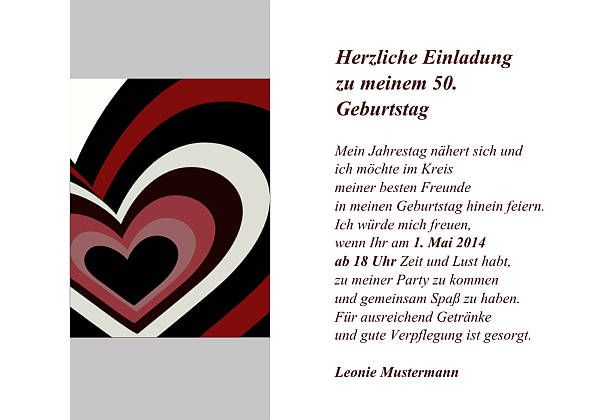 Individuelle Geburtstagseinladungen personalisierte Einladungen zum Geburtstag