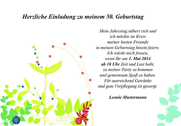 Individuelle Geburtstagseinladungen personalisierte Einladungen zum Geburtstag