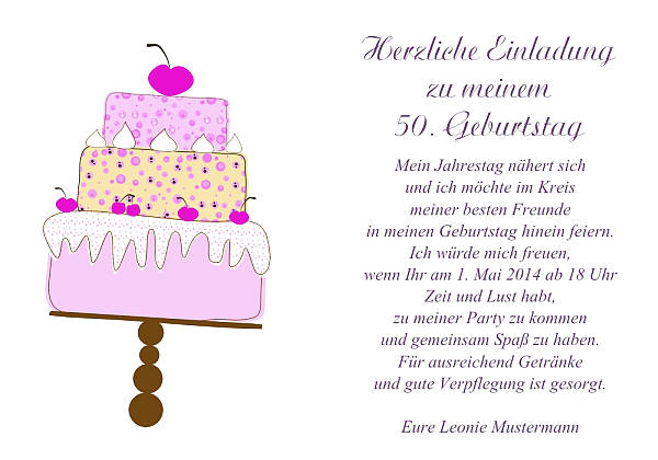 personalisierte Einladungen zum Geburtstag