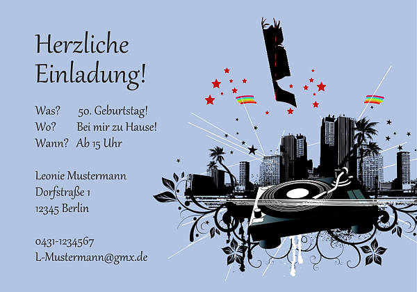 Individuelle Geburtstagseinladungen personalisierte Einladungen zum Geburtstag