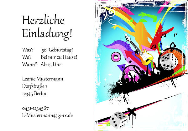 Individuelle Geburtstagseinladungen personalisierte Einladungen zum Geburtstag