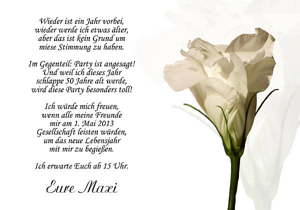 Individuelle Geburtstagseinladungen personalisierte Einladungen zum Geburtstag