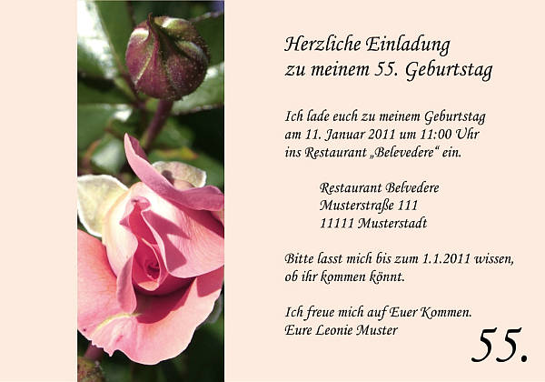 Individuelle Geburtstagseinladungen personalisierte Einladungen zum Geburtstag