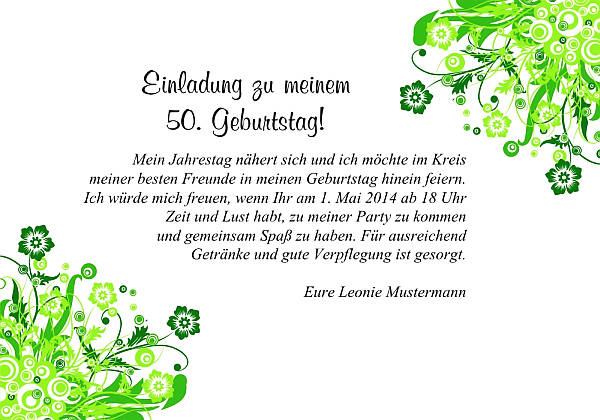 Individuelle Geburtstagseinladungen personalisierte Einladungen zum Geburtstag