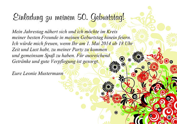 Individuelle Geburtstagseinladungen personalisierte Einladungen zum Geburtstag