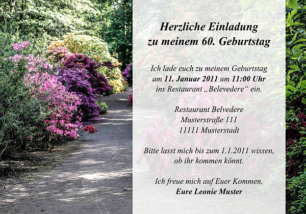 Individuelle Geburtstagseinladungen personalisierte Einladungen zum Geburtstag