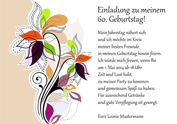 Individuelle Geburtstagseinladungen personalisierte Einladungen zum Geburtstag