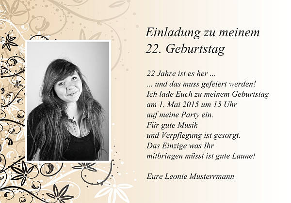 Individuelle Geburtstagseinladungen personalisierte Einladungen zum Geburtstag