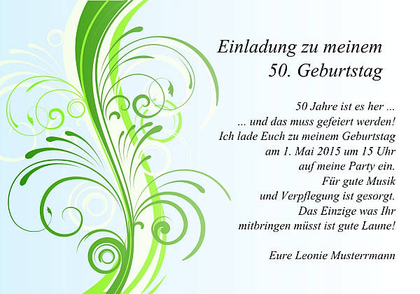 Individuelle Geburtstagseinladungen personalisierte Einladungen zum Geburtstag