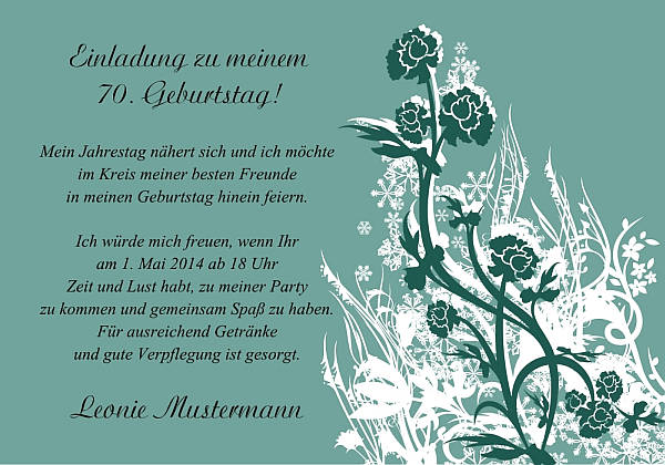 Individuelle Geburtstagseinladungen personalisierte Einladungen zum Geburtstag