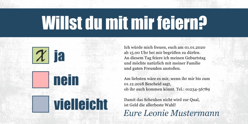 Beliebte Geburtstagseinladungen 50 Originelle Einladungskarten zum 50 Geburtstag