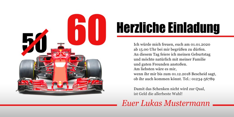 Beliebte Geburtstagseinladungen 50 Originelle Einladungskarten zum 50 Geburtstag
