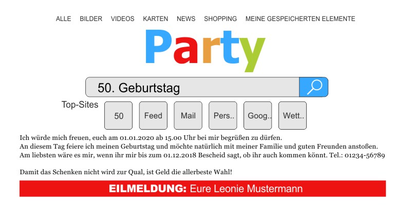 Beliebte Geburtstagseinladungen 50 Originelle Einladungskarten zum 50 Geburtstag