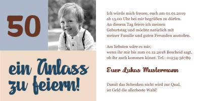 Originelle Einladungskarten 50 Geburtstag