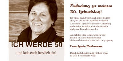 Originelle Einladungskarten 50 Geburtstag
