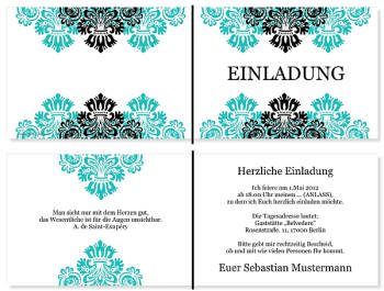 Individuelle Einladungskarten Geburtstag