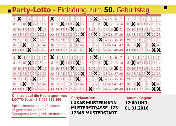 Individuelle Einladungskarten Geburtstag