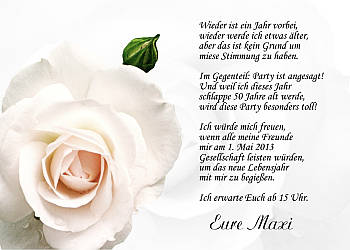 Individuelle Einladungskarten Geburtstag