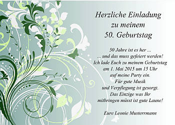 Individuelle Einladungskarten Geburtstag